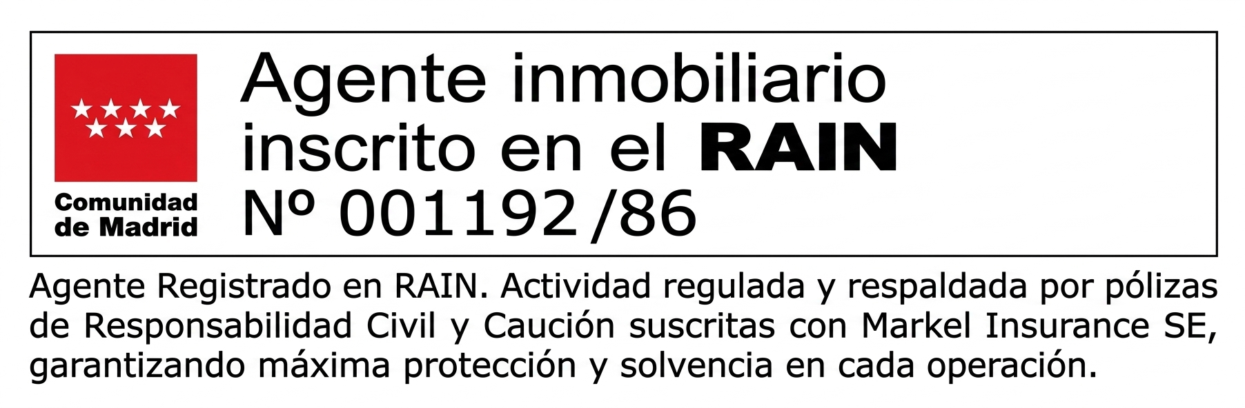 Agente Registrado en RAIN